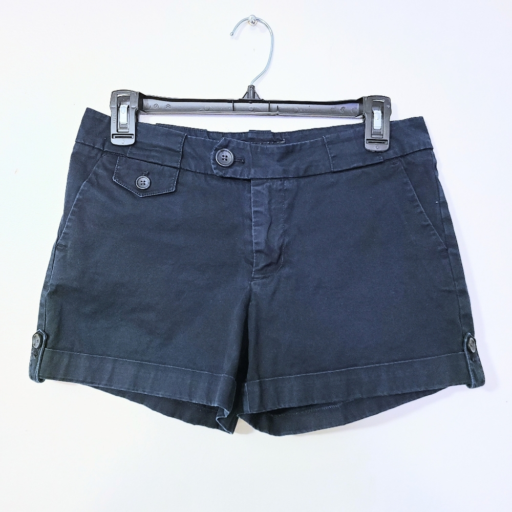 Banana Republic Navy Blue Short Leg Faux Cuff Summer Shorts